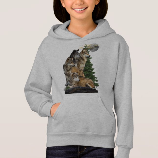 Loup et lune (Devant)