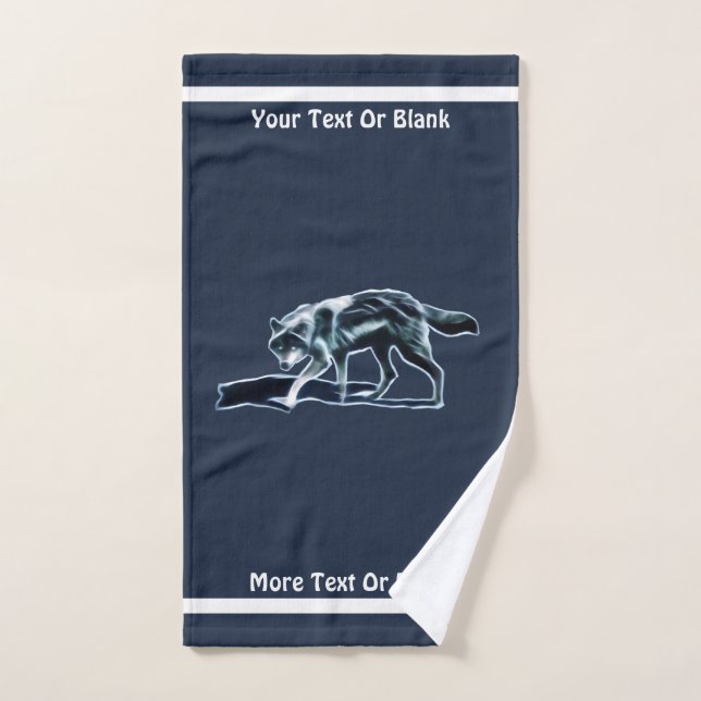 Loup foncé (Serviette à main)