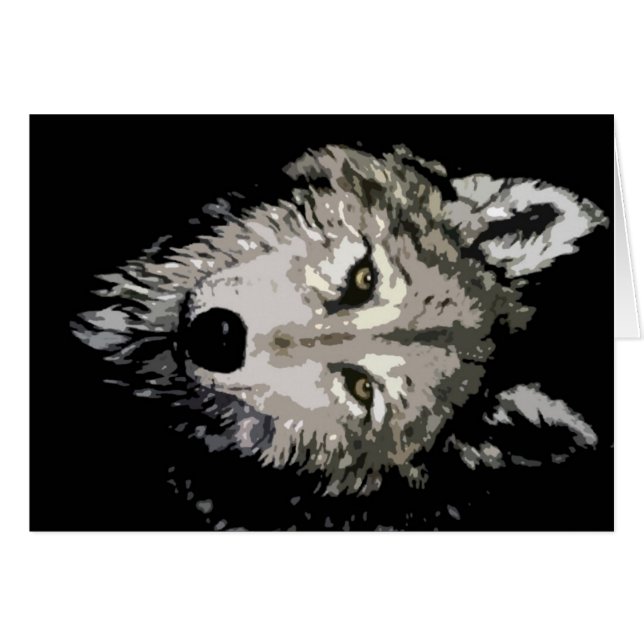 Loup gris (Devant horizontal)