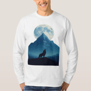 Loup Mystique Sous la Lune – T-Shirt Unisexe