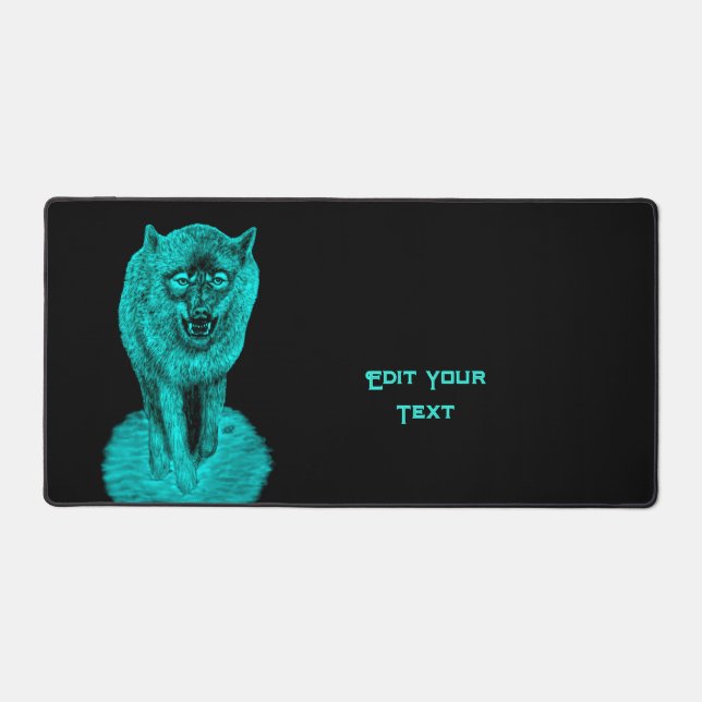 Loup noir en colère dans la nuit (Recto)