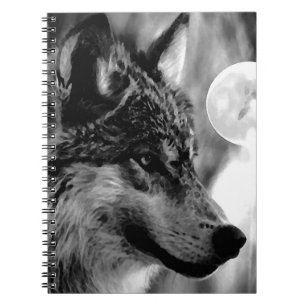 Loup noir et blanc, Lune et Carnet de nuit