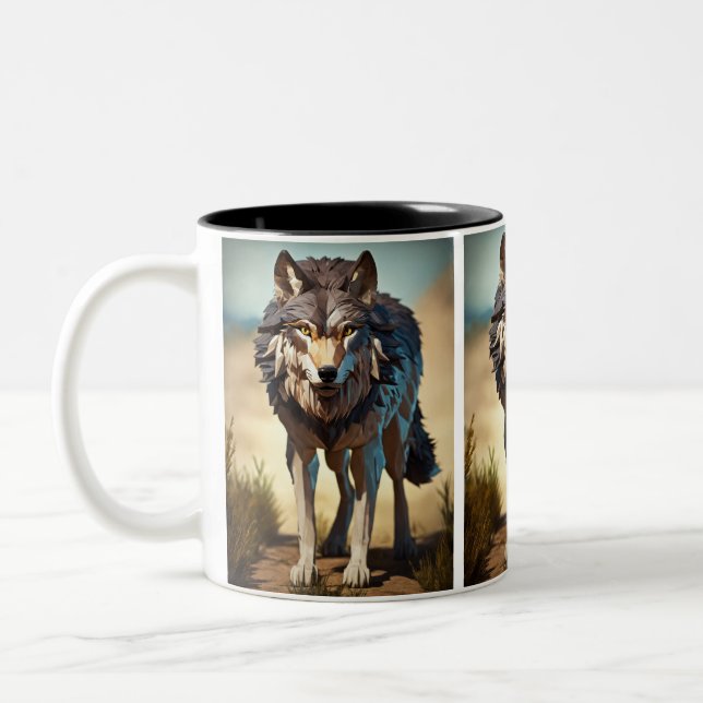 loup sauvage de Coffee Mug (Gauche)