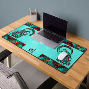 Loup Tribal Qui hurle Sur La Lune