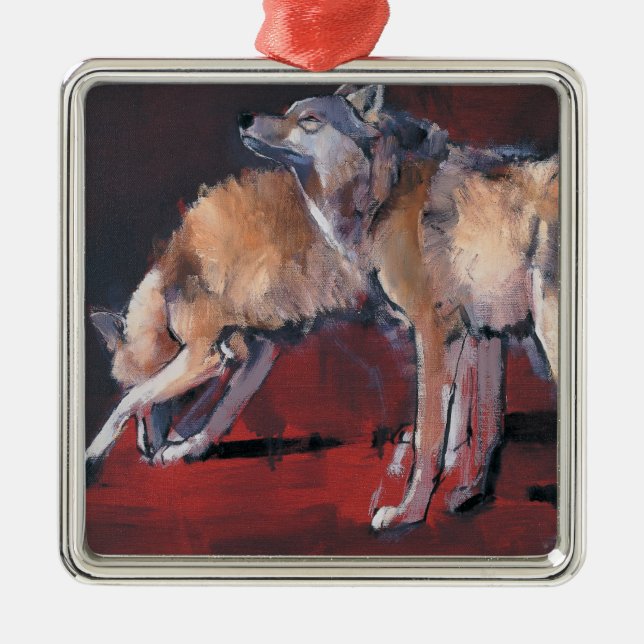 Loups 2001 metal ornament (Front)