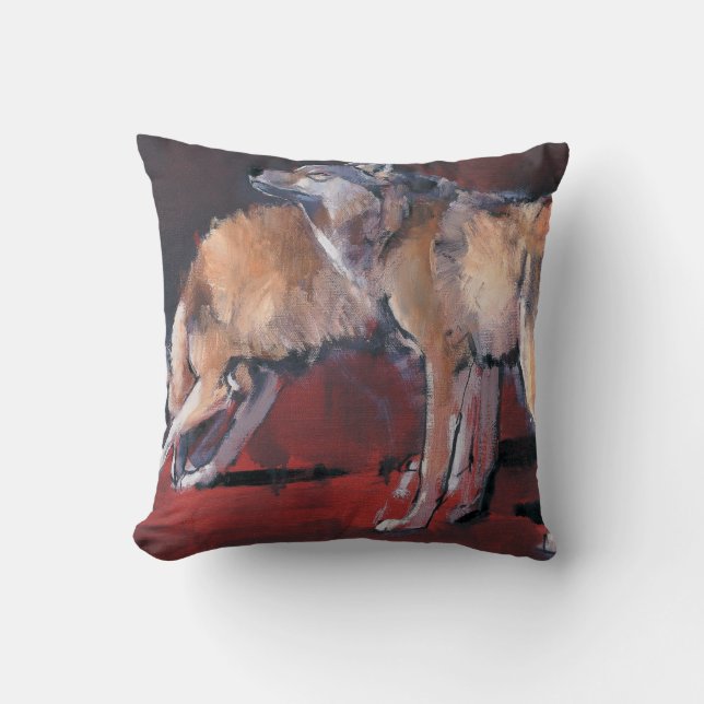 Loups 2001 throw pillow (Front)