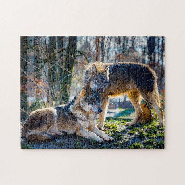 Loups dans la forêt, Jigsaw Puzzle (Horizontal)