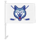 Loups de glace - drapeau de voiture