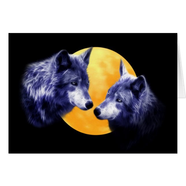 Loups en pleine lune (Devant horizontal)
