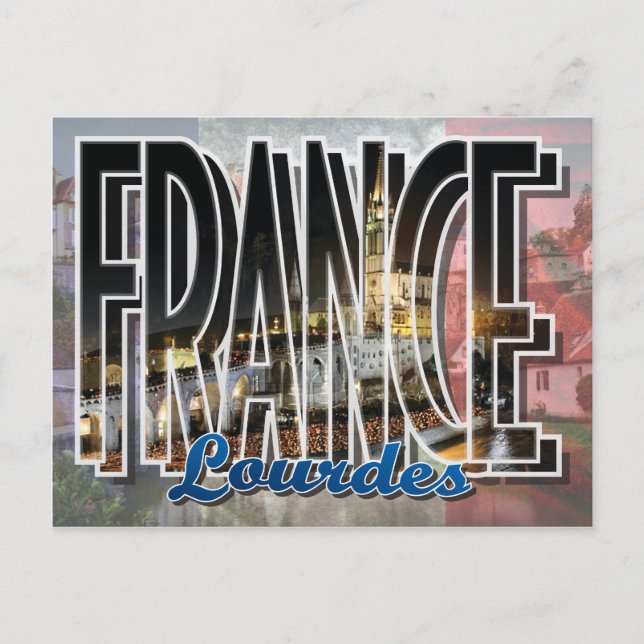 Lourdes, France Postcard (Front)