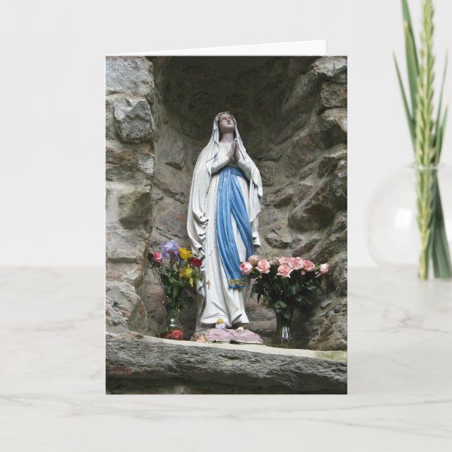 Lourdes Image Blank Card (Front)