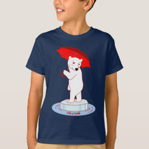 L'ours blanc a besoin d'un T-shirt d'art de