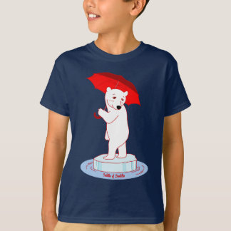 L'ours blanc a besoin d'un T-shirt d'art de