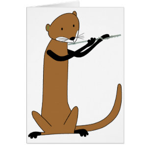 Loutre jouant la cannelure