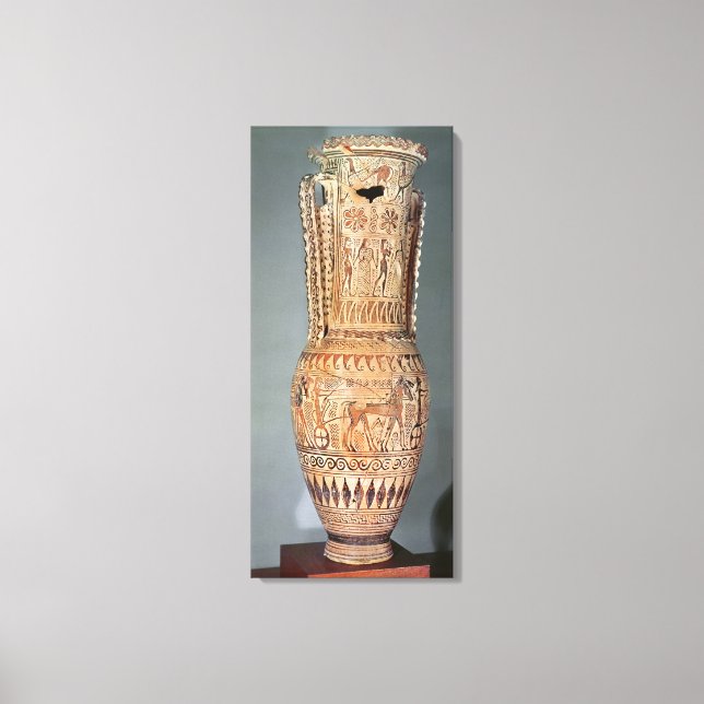 Loutrophoros depicting a sphinx canvas print (Front)