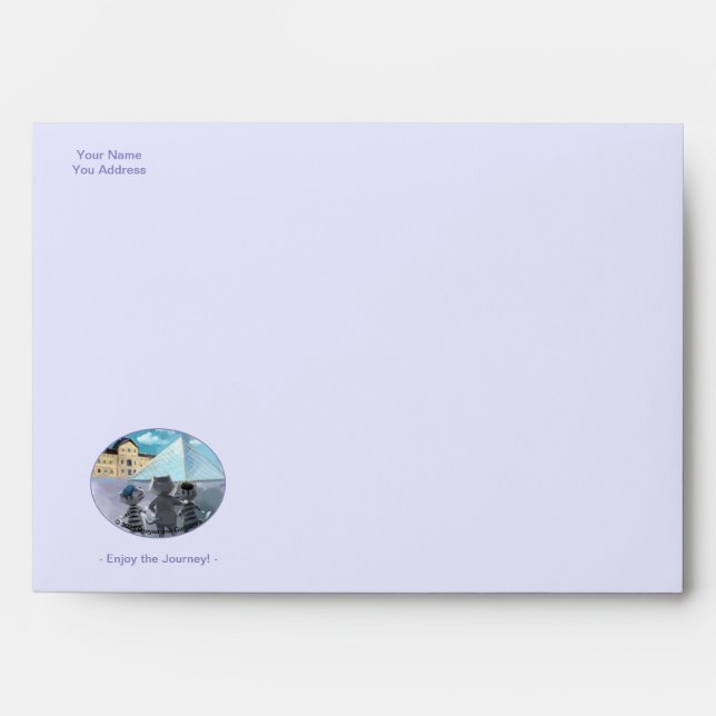 Louvre Envelope - Enjoy Purple (Various) (Front)