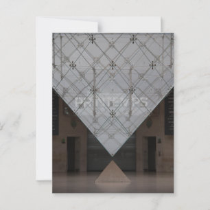 Louvre Inverted Pyramid Interior View Postcard