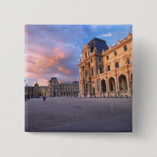 Louvre, Paris, France 2 Inch Square Button