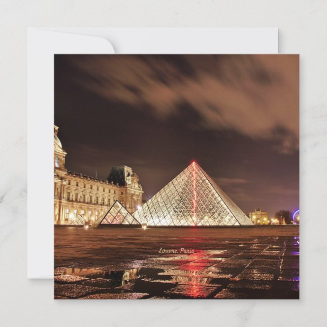 Louvre, Paris, France, scenic photograph, (Front)