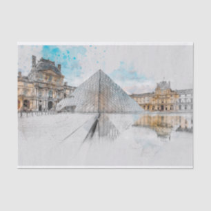 Louvre Paris, France Tissue Paper