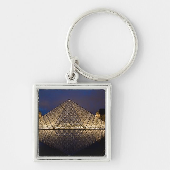 Louvre Pyramid by the architect I.M. Pei at Keychain (Front)