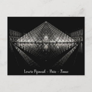 Louvre Pyramid, Paris, France Postcard