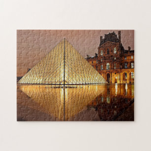 Louvre pyramid Paris museum Jigsaw Puzzle