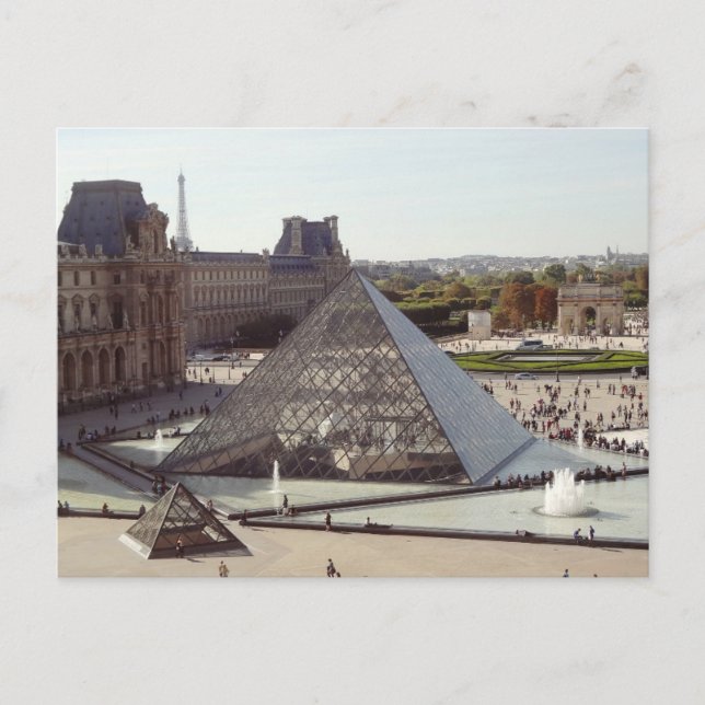 Louvre Pyramid Postcard (Front)
