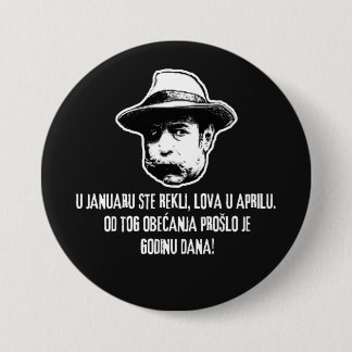 Lova U Aprilu  3 Inch Round Button