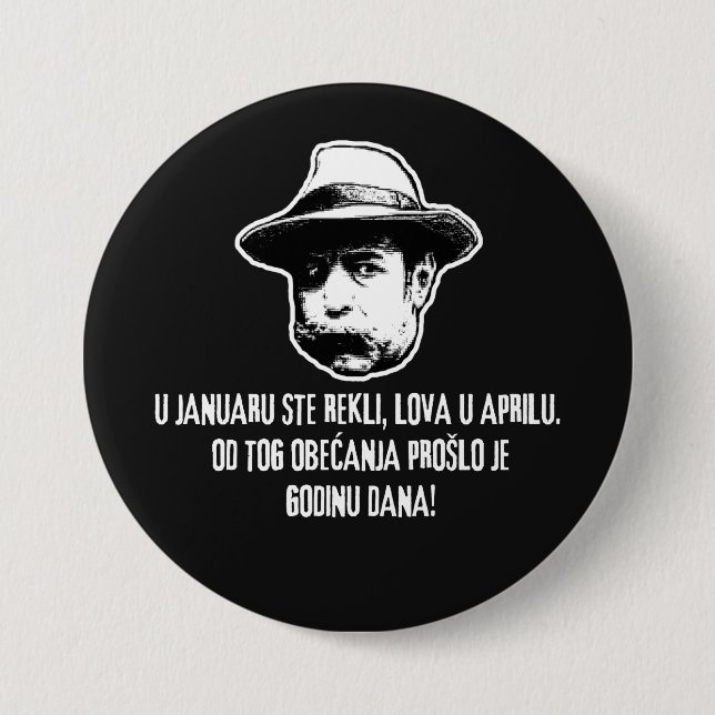 Lova U Aprilu  3 Inch Round Button (Front)