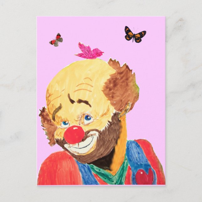 Lovable Clown Postcard (Front)
