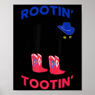 Lovable Cowboy Cat, Rootin Tootin Cat  Poster