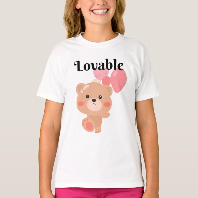 Lovable Girls' Basic T-Shirt (Front)