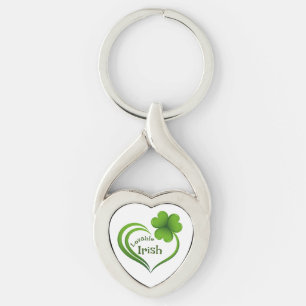 Lovable Irish Heart Shape Keychain