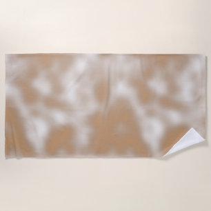 Lovable Orangy Classic Shaded White Beach Towel