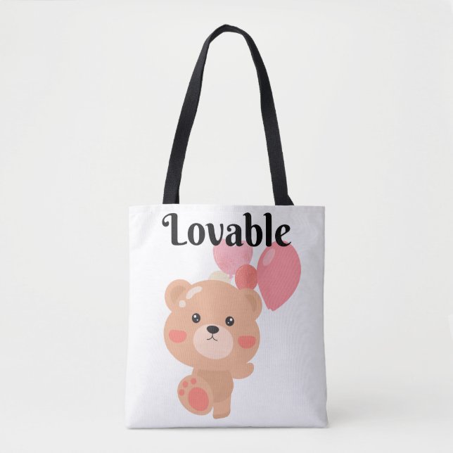 Lovable Shoulder Tote Bag (Front)
