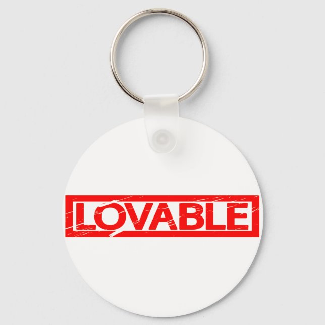 Lovable Stamp Keychain (Front)
