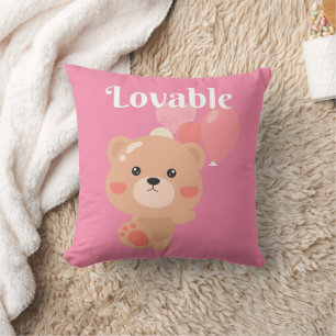 Lovable Throw Pillow