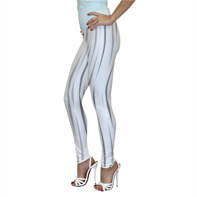Lovable White Organic Unique Flames Leggings (Casual Wear Woman Leggins)