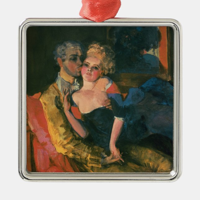 Love, 1910 metal ornament (Front)