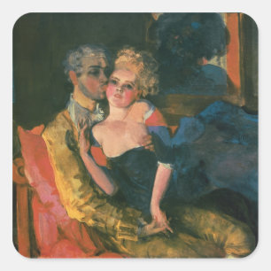 Love, 1910 square sticker
