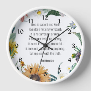 Love, 1 Corinthians 13:4, Clock