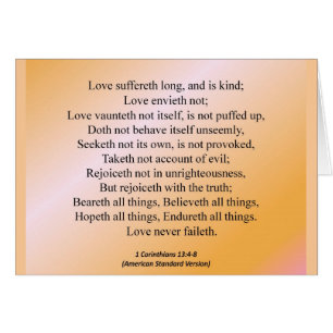 Love 1 Corinthians 13-4 Condensed