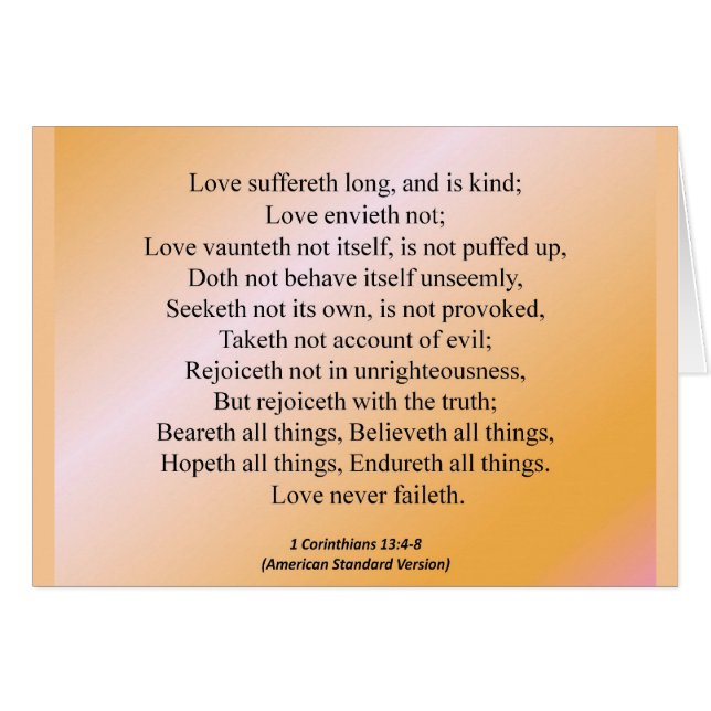 Love 1 Corinthians 13-4 Condensed (Front Horizontal)