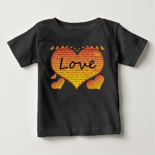Love 1 Corinthians 13 Hearts Baby T-Shirt