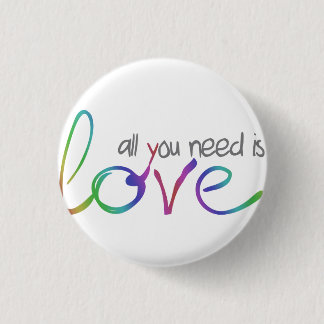 Love 1 Inch Round Button