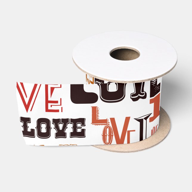 Love 1 satin ribbon (Spool)