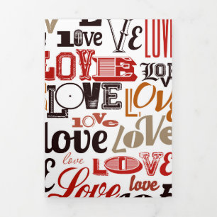 Love 1 Tri-Fold holiday card
