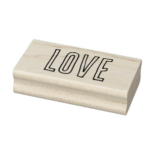 LOVE 1"x2.5" Rubber Stamp / Bronx Shoes Line