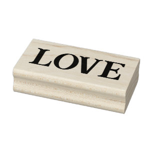 LOVE 1"x2.5" Rubber Stamp / Buffalo